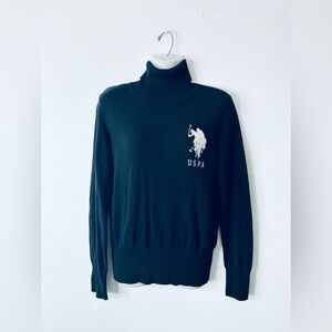 U.S. Polo Assn. Black Turtleneck Sweater